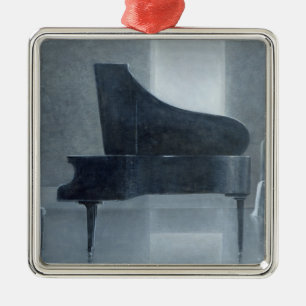 Black piano 2004 metal ornament
