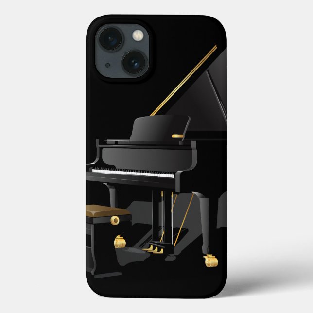 Black Piano Case-Mate iPhone Case (Back)
