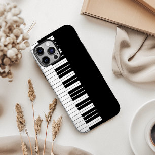 Black Piano Keyboard iPhone 15 Pro Max Case