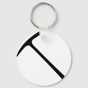 black pickax icon keychain