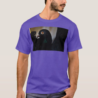 Black Pigeon Orange eyes T-Shirt