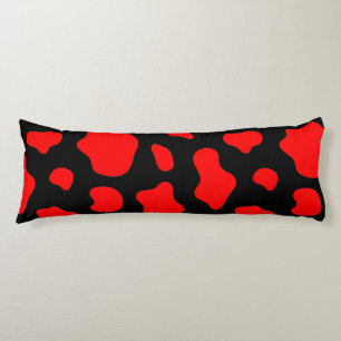 Black Pillow with Red Spots.