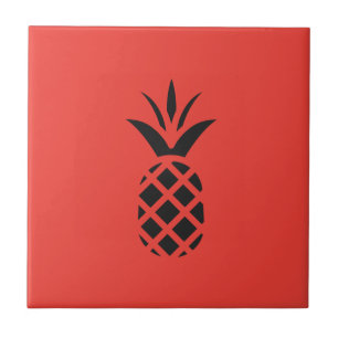 Black Pine Apple in Red Tile