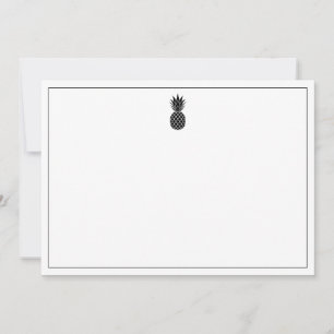 Black Pineapple Note Card