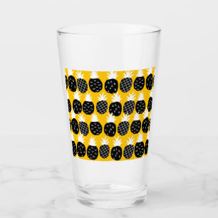 Black pineapples glass
