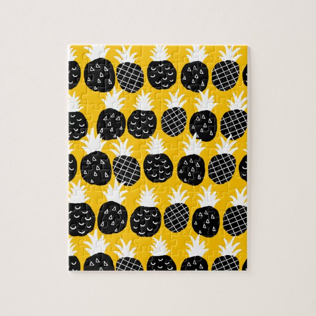 Black pineapples jigsaw puzzle (Vertical)