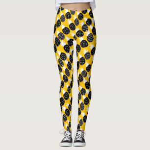 Black pineapples leggings