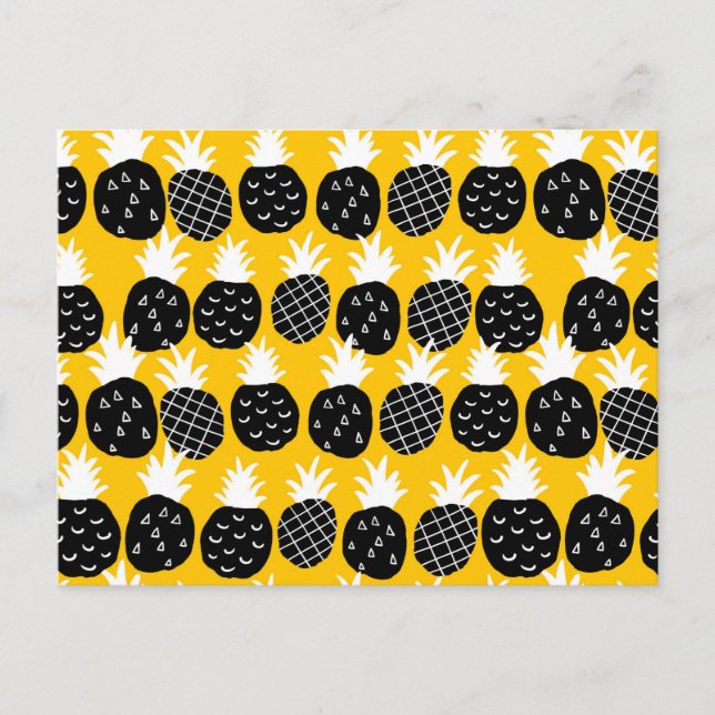 Black pineapples postcard (Front)