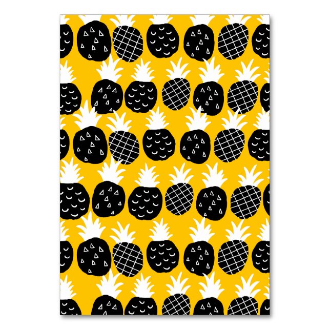 Black pineapples table number (Front)