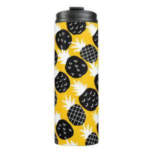 Black pineapples thermal tumbler