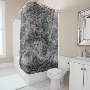 Black, Pink and Gray Marble abstract