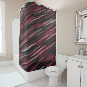 Black pink and grey streaks 