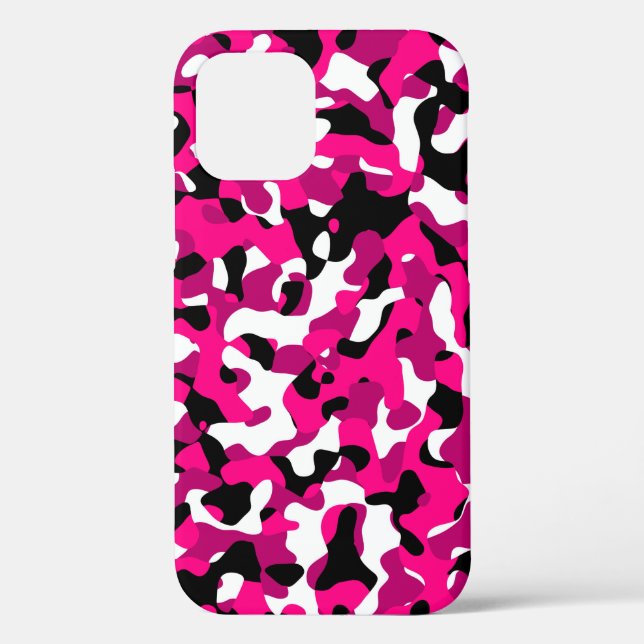 black pink and white camo Case-Mate iPhone case (Back)