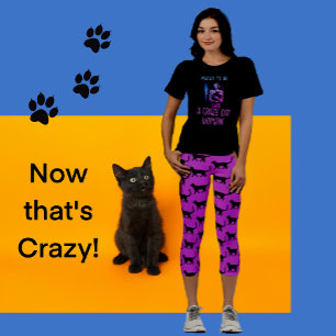 Black Pink Blue Customized Crazy Cat Woman Tri-Blend Shirt