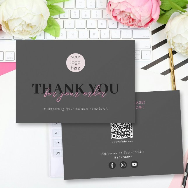 Black Pink Business Thank You Logo Social Media (Black Pink Business Thank You Logo Social Media)