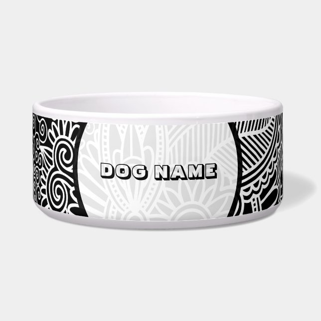 Black & Pink Fine Line Shading Pattern-Monogramed (Front)