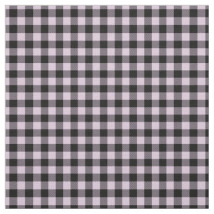 Black Pink Gingham Checks Tartan Squares Pattern Fabric