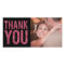 Black & Pink Glitter Thank You Photo Cards