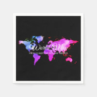 Black Pink Map Globe Travel Agent