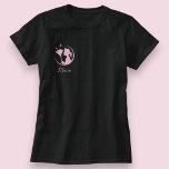 Black Pink Sparkling Business Maid Cleaning House  T-Shirt<br><div class="desc">Add a sparkling touch of fun to your cleaning routine with this Maid Cleaning House T‑Shirt! Featuring a delightful black and pink design with glittery “sparkle” accents, it’s perfect for professional cleaning teams, independent housekeeping businesses, or self‑care cleaning days at home. Made from soft, breathable fabric and customizable with your...</div>