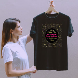 Black Pink Star Best Mom Ever Modern Mothers Day T-Shirt
