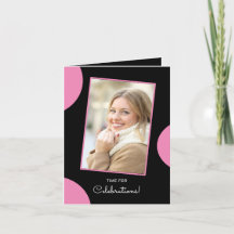 Black Pink Theme Invitation Card