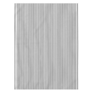 Black Pinstripe Tablecloth