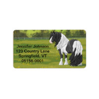 Black Pinto Piebald Gypsy Vanner Draught Horse