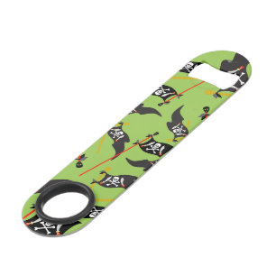 Black Pirate Flag Skulls White Bones Raiding Bar Key