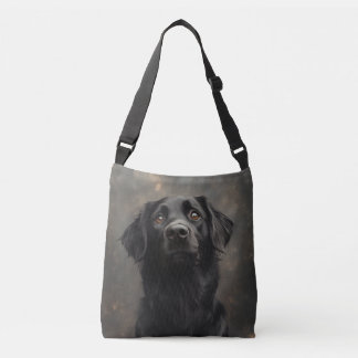 Black Placoted Retriever Crossbody Bag