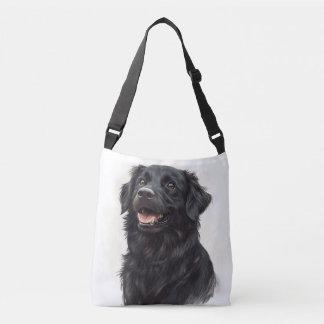 Black Placoted Retriever Crossbody Bag
