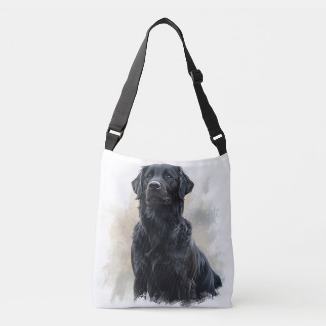 Black Placoted Retriever Crossbody Bag (Front)