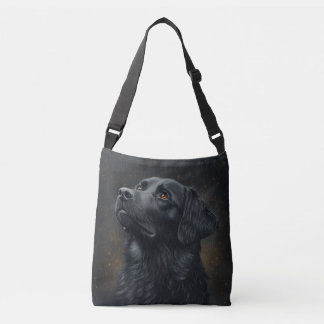 Black Placoted Retriever Crossbody Bag
