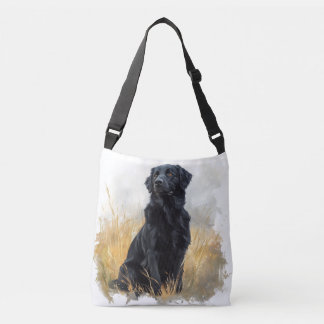 Black Placoted Retriever Crossbody Bag