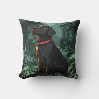 Black Placoted Retriever MoJo Pillow