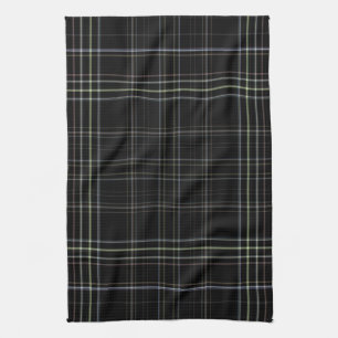 Black Plaid Kitchen Towel