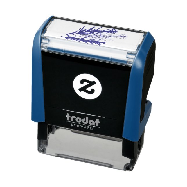 black plant self-inking stamp (Product)