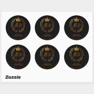 BLACK PLANTEUR 3 CLASSIC ROUND STICKER