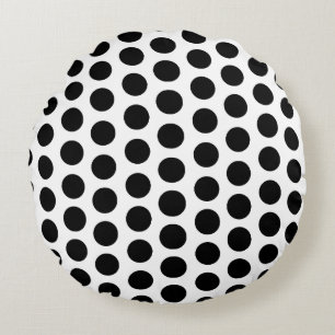 black point round pillow