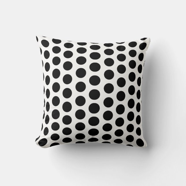 black point throw pillow (Front)