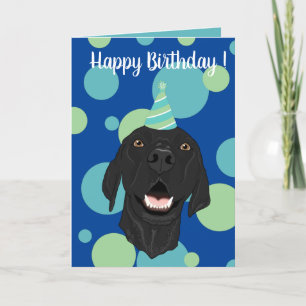 Black Pointer Puppy Birthday Thank You Card