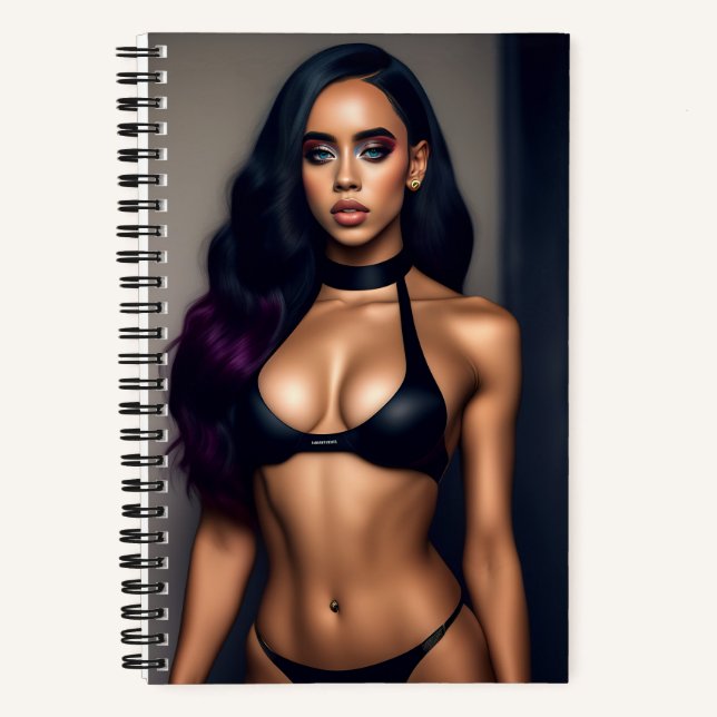 Black poison model Notebook (Front)