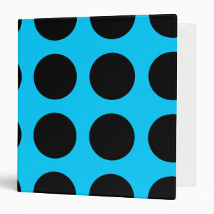 Black Polka Dot Avery Binder
