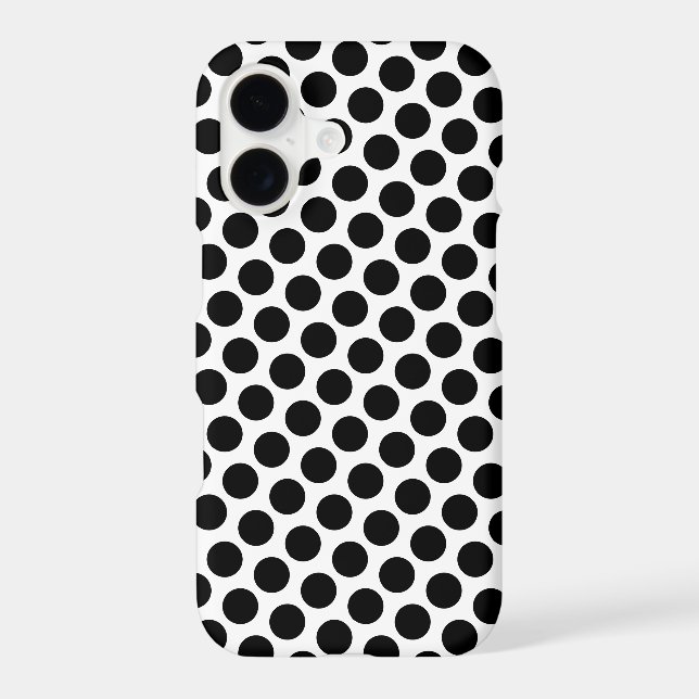 Black Polka Dot Design (Back)