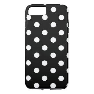 Black Polka dot iPhone 7 plus tough case