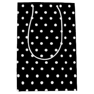 Black Polka Dot Medium Gift Bag