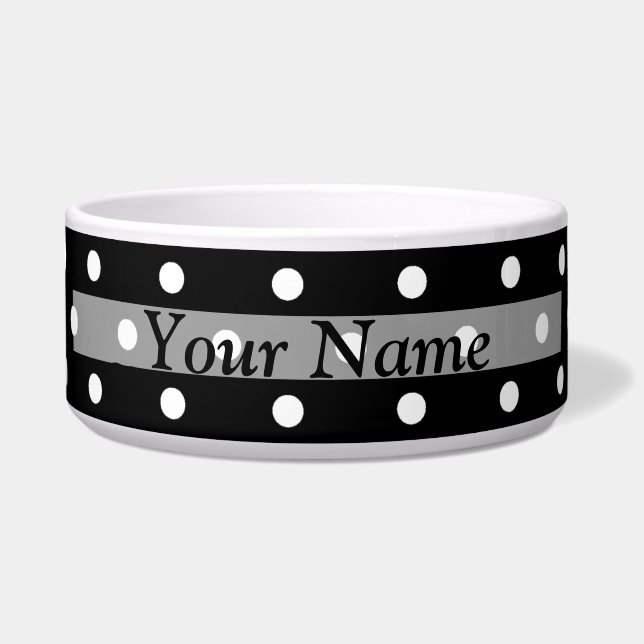 Black  polka dot pattern (Front)