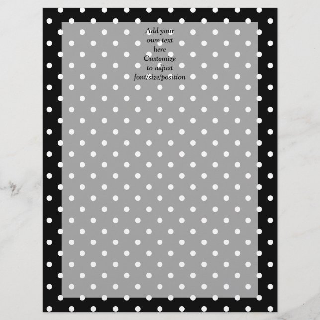 Black  polka dot pattern (Front)