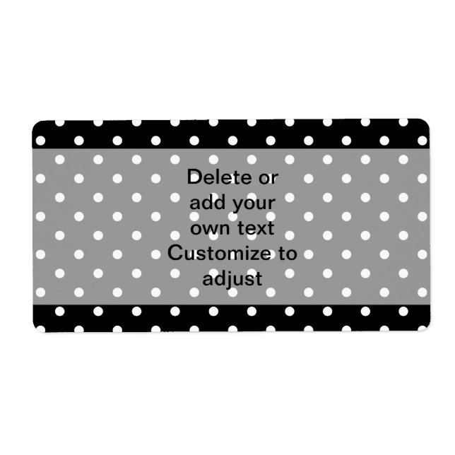 Black  polka dot pattern (Front)