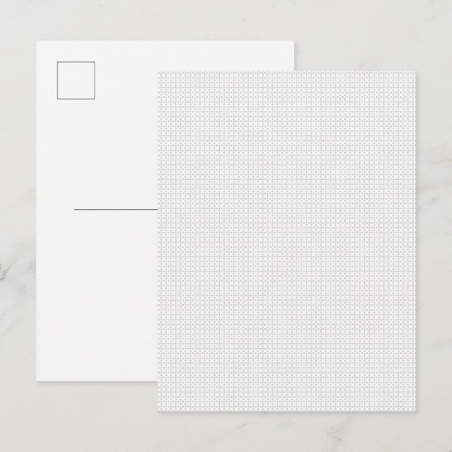 Black Polka Dot Seamless Pattern | Tiny Dots Invitation Postcard (Front/Back)